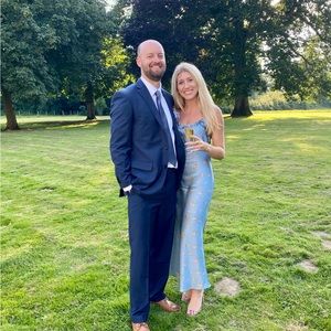 Reformation Aribella silk dress, size S